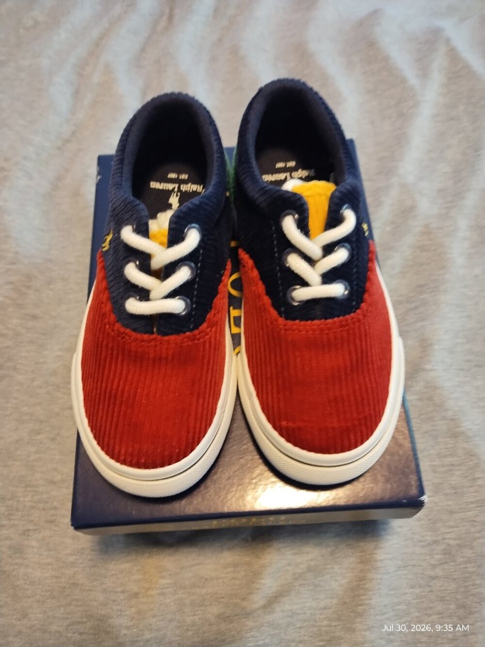 Polo Ralph Lauren Keaton Corduroy Sneaker - Toddler Size 9 M